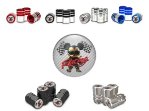 Tyre Valve Covers for Car Pro Style Edition Look